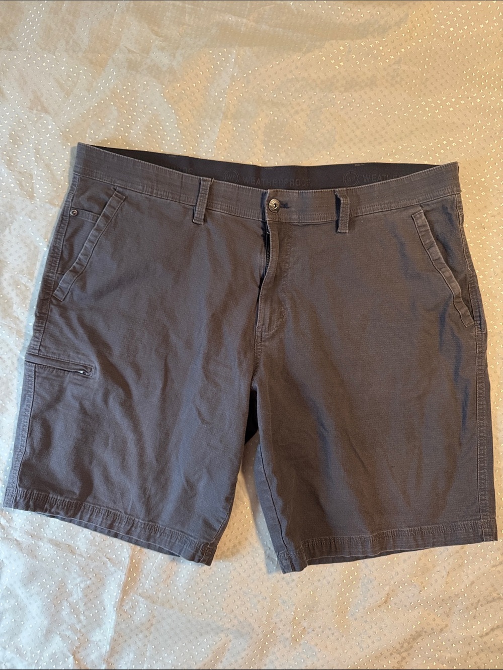 NWT Weatherproof Gray Ripstop Shorts Size 40W